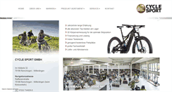 Desktop Screenshot of cyclesport.de