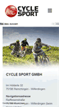 Mobile Screenshot of cyclesport.de